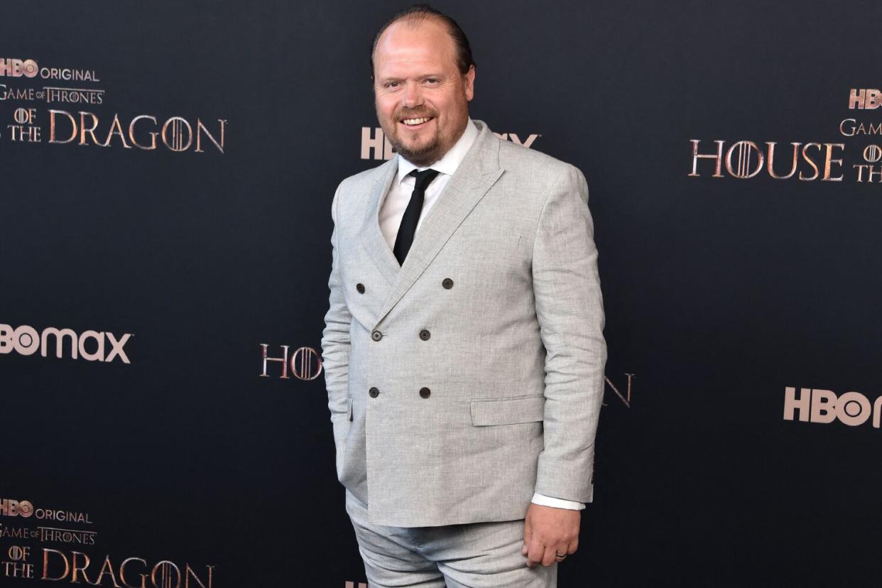 English actor Gavin Spokes attends the World premiere of the HBO original drama series "House of the Dragon" at the Academy Museum of Motion Pictures in Los Angeles, July 27, 2022.