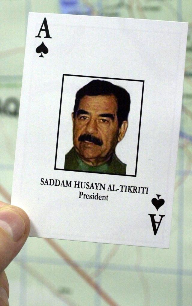 The famous cards featuring Iraqi leaders during the 2003 war - Reuters/Mannie Garcia