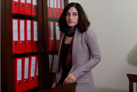 German journalist Mesale Tolu arrives for a news conference at her lawyer's office in Istanbul, Turkey, December 18, 2017. REUTERS/Osman Orsal