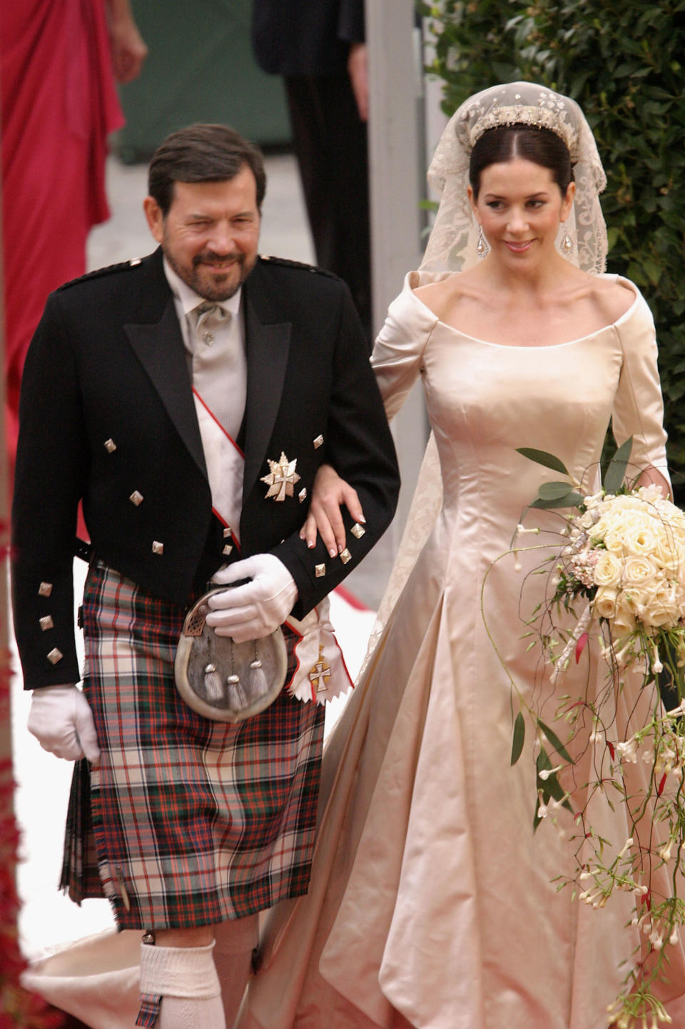 Princess Mary and her father John Donaldson 