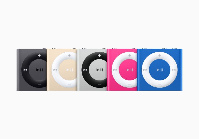 2015年推出的iPod shuffle（第4代）。Apple提供