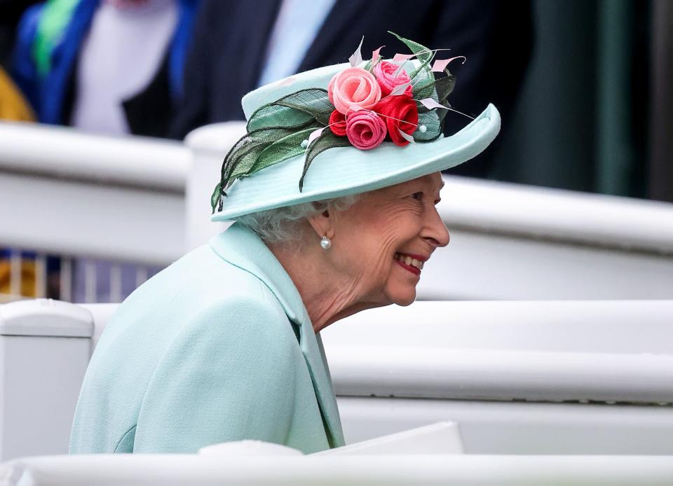 <p>The Queen is back at the races! The British monarch returned to her beloved <a href="https://www.townandcountrymag.com/society/tradition/g10043681/royal-ascot-photos/" rel="nofollow noopener" target="_blank" data-ylk="slk:Royal Ascot horse race" class="link ">Royal Ascot horse race</a> after the pandemic forced her to miss last year's event. Ascot is said to be the Queen's favourite event of the year, given her <a href="https://www.townandcountrymag.com/society/tradition/g3319/queen-elizabeth-horse-photos/" rel="nofollow noopener" target="_blank" data-ylk="slk:lifelong love of horses" class="link ">lifelong love of horses</a>. While this year's race looks a bit different—attendees are masked and had to receive COVID tests—<a href="https://www.townandcountrymag.com/society/tradition/g36729576/royal-family-ascot-2021-photos/" rel="nofollow noopener" target="_blank" data-ylk="slk:the royals arrived in full force" class="link ">the royals arrived in full force</a>. Unlike most years, the Queen did not attend the Ascot's opening day, as she had an in-person meeting with Australian Prime Minister Scott Morrison. However, she certainly was not going to miss the event in its entirety, arriving on the final day of the event to watch the races. </p><p>This week holds special meaning to Queen Elizabeth, who has been patron of <a href="https://www.townandcountrymag.com/society/tradition/a21730403/royal-ascot-what-to-know/" rel="nofollow noopener" target="_blank" data-ylk="slk:Royal Ascot" class="link ">Royal Ascot</a> since coming to the throne in 1952. In 2013, the Queen became the first ever reigning monarch to win the Royal Ascot Gold Cup with her horse, Estimate. As Camilla, Duchess of Cornwall, <a href="https://www.townandcountrymag.com/society/tradition/a36729442/camilla-quote-queen-elizabeth-love-horse-racing/" rel="nofollow noopener" target="_blank" data-ylk="slk:recently told ITV’s Racing presenter Oli Bell" class="link ">recently told ITV’s Racing presenter Oli Bell</a>, "I think this is [the Queen's] passion in life, and she loves it and you can tell how much she loves it. She can tell you every horse she’s bred and owned, from the very beginning, she doesn’t forget anything." </p><p>Below, find all of the best photos of Queen Elizabeth at the 2021 Royal Ascot. </p>