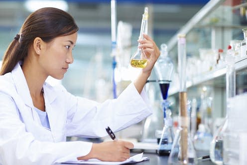   <span class="attribution"><a class="link " href="https://www.shutterstock.com/image-photo/one-female-chinese-laboratory-scientist-working-583554946" rel="nofollow noopener" target="_blank" data-ylk="slk:Shutterstock;elm:context_link;itc:0;sec:content-canvas">Shutterstock</a></span>
