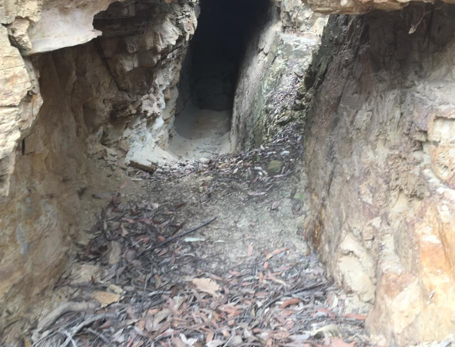 The hole led to an old mine shaft hidden beneath the road. Source: Facebook/<span>Gary Mackinnon</span>