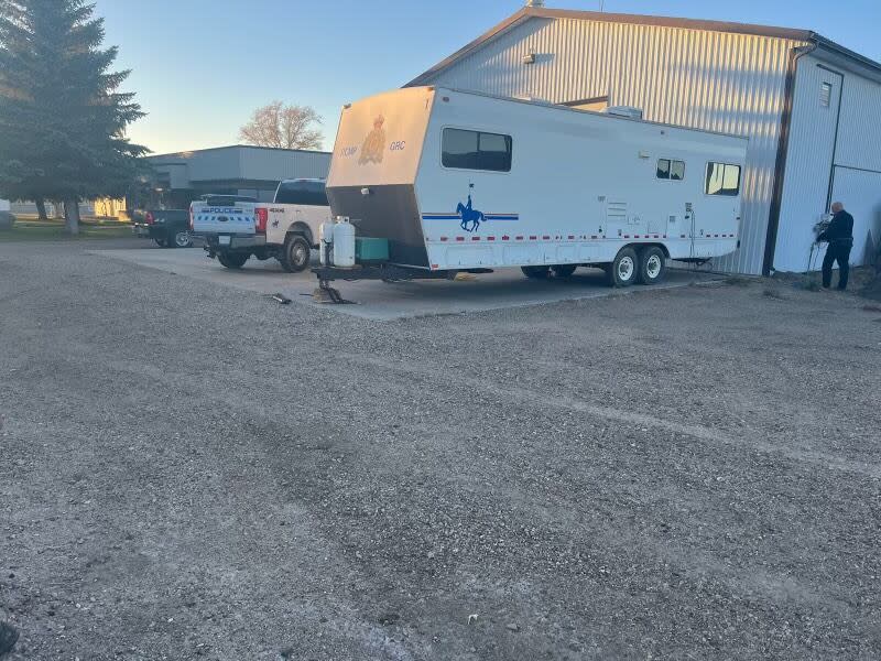 The RCMP temporary centre in Richmound.