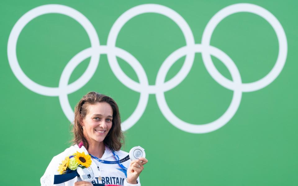 Mallory Franklin won silver in the slalom canoe - PA