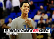 Shareef O’Neal, a UCLA sophomore and former NBA superstar Shaquille O’Neal’s son, was undergoing a routine physical last fall when doctors discovered a heart ailment. His mother <a href="https://sports.yahoo.com/ucl-as-shareef-o-neal-shaqs-son-couldve-died-from-heart-defect-mom-says-202512980.html" data-ylk="slk:Shaunie detailed the severity of the situation;elm:context_link;itc:0;sec:content-canvas;outcm:mb_qualified_link;_E:mb_qualified_link;ct:story;" class="link  yahoo-link">Shaunie detailed the severity of the situation</a> during an interview on "Basketball Wives."