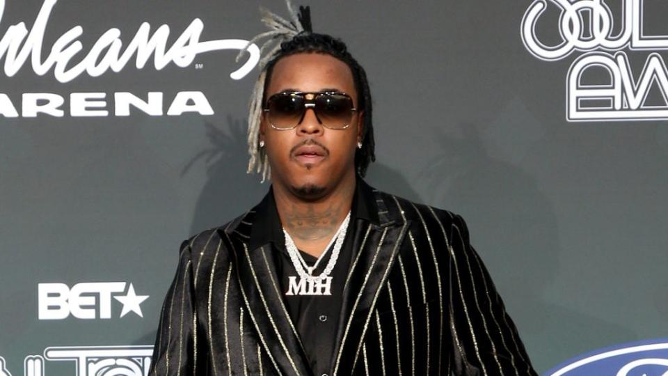 R&B singer Jeremih, who is currently an ICU patient bring treated for COVID-19, is shown at the 2019 Soul Train Awards at the Orleans Arena in Las Vegas. (Photo by Gabe Ginsberg/Getty Images)