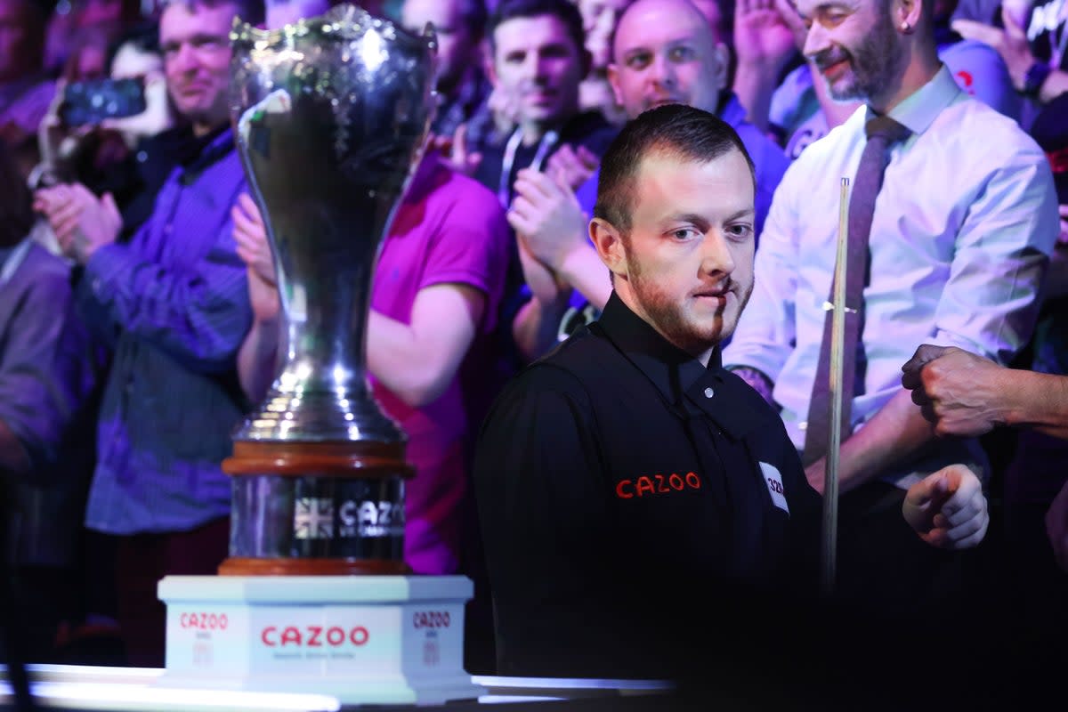 Mark Allen claimed the UK Championship trophy (Isaac Parkin/PA) (PA Wire)