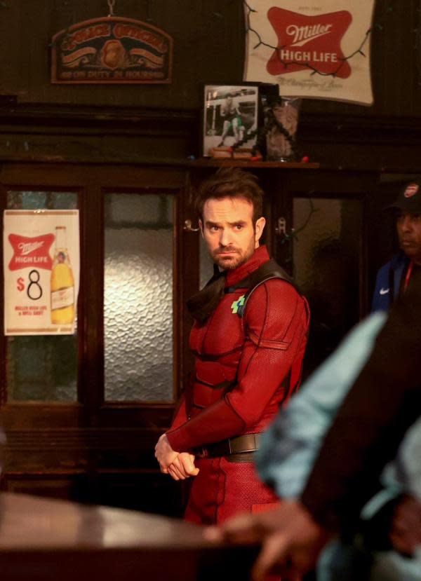 Charlie Cox en el set de Daredevil: Born Again