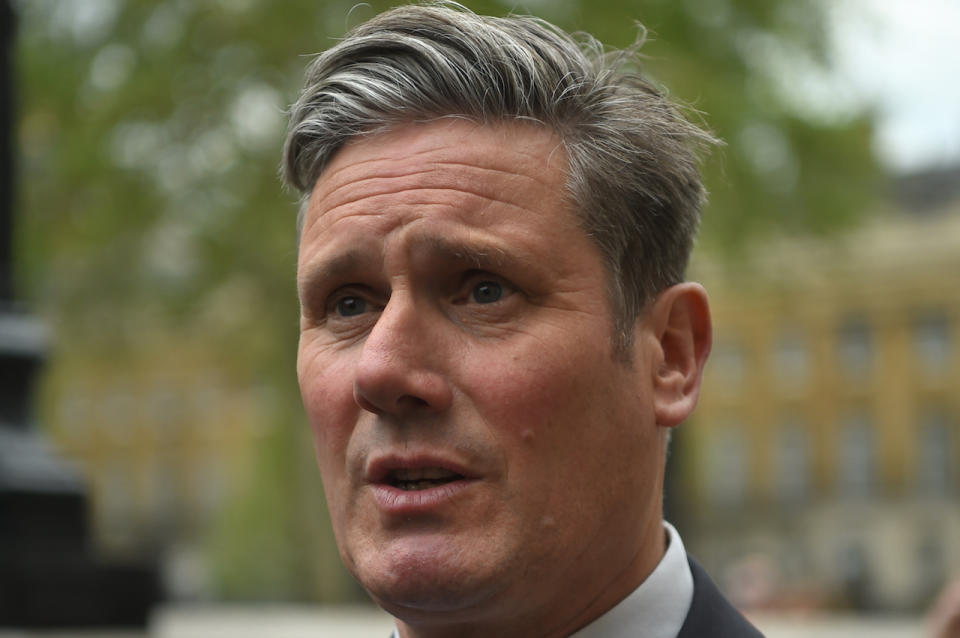 Shadow Brexit Secretary Sir Keir Starmer arriving at the Cabinet Office in Westminster, London ahead of the latest round of Brexit talks.