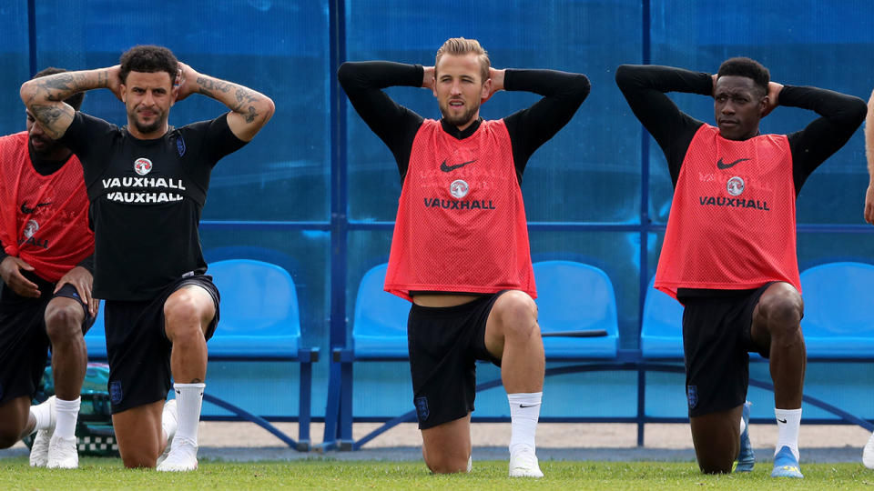 Kane’s England open their World Cup campaign against Tunisia. Pic: Getty