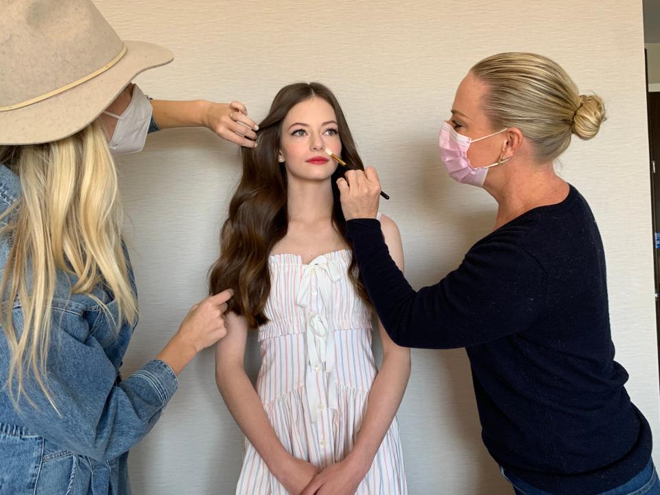 Behind the Scenes of Mackenzie Foy’s Farmstead Black Beauty Promo