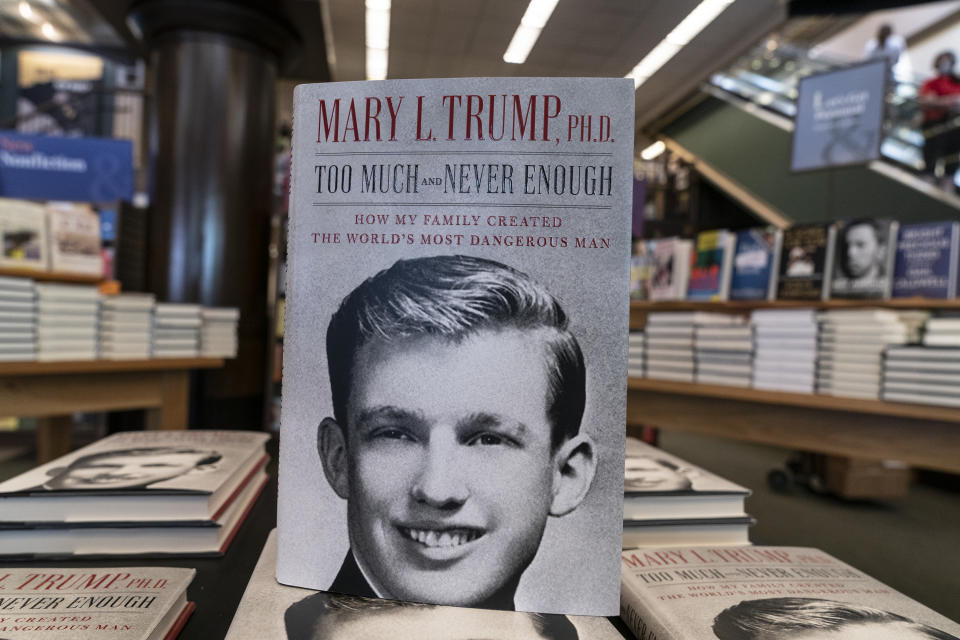 NEW YORK, UNITED STATES - 2020/07/14: Mary Trump's new book about U.S. President Donald Trump is on display on first day of sale at Barnes & Noble store on Broadway in Manhattan. Book is on sale in bookstores and online after a judge lifted all restrictions and also allowed Mary Trump to be free to discuss and promote the book. Mary Trump already scheduled TV appearances on all major networks. (Photo by Lev Radin/Pacific Press/LightRocket via Getty Images)