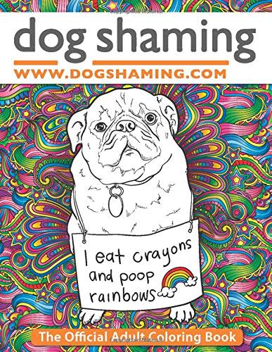 dog shaming coloring book, funny coloring books