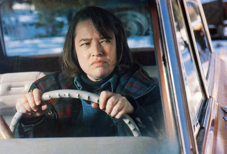 Annie WIlkes driving a car