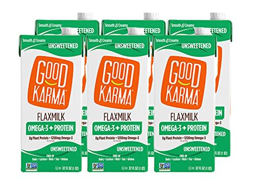 good karma flaxmilk, shelf-stable milk