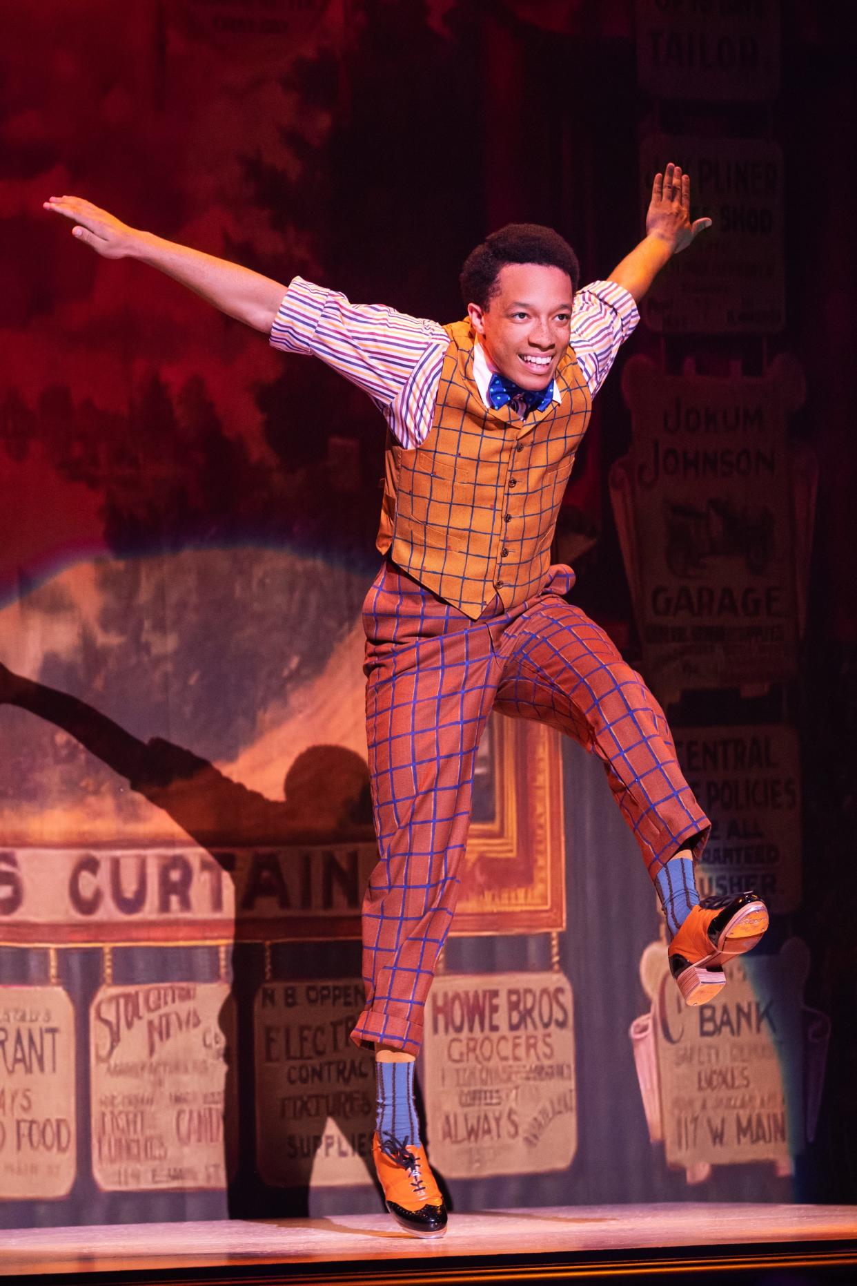 Izaiah Montaque Harris does a tap number as Eddie Harris in the North American tour of the musical "Funny Girl," playing at Playhouse Square Tuesday through March 10.