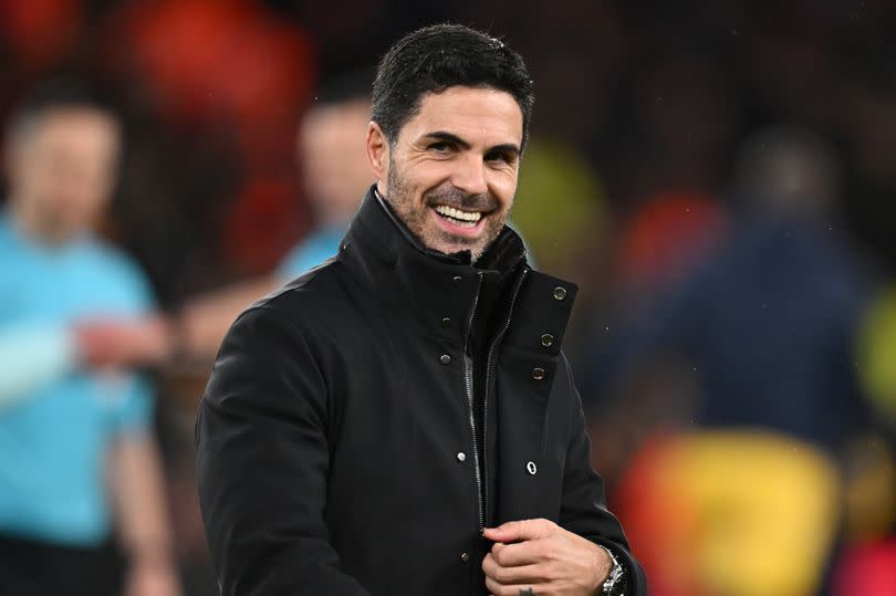 Arsenal manager Mikel Arteta after the Carabao Cup Quarter Final match between Arsenal and Crystal Palace at Emirates Stadium on December 18, 2024