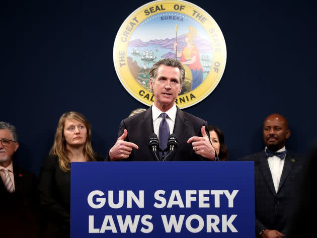 California Gov. Gavin Newsom said at Wednesday's press conference that it was 