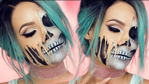 How to do skull makeup for Halloween: it’s classic, terrifying, and a little bit cute