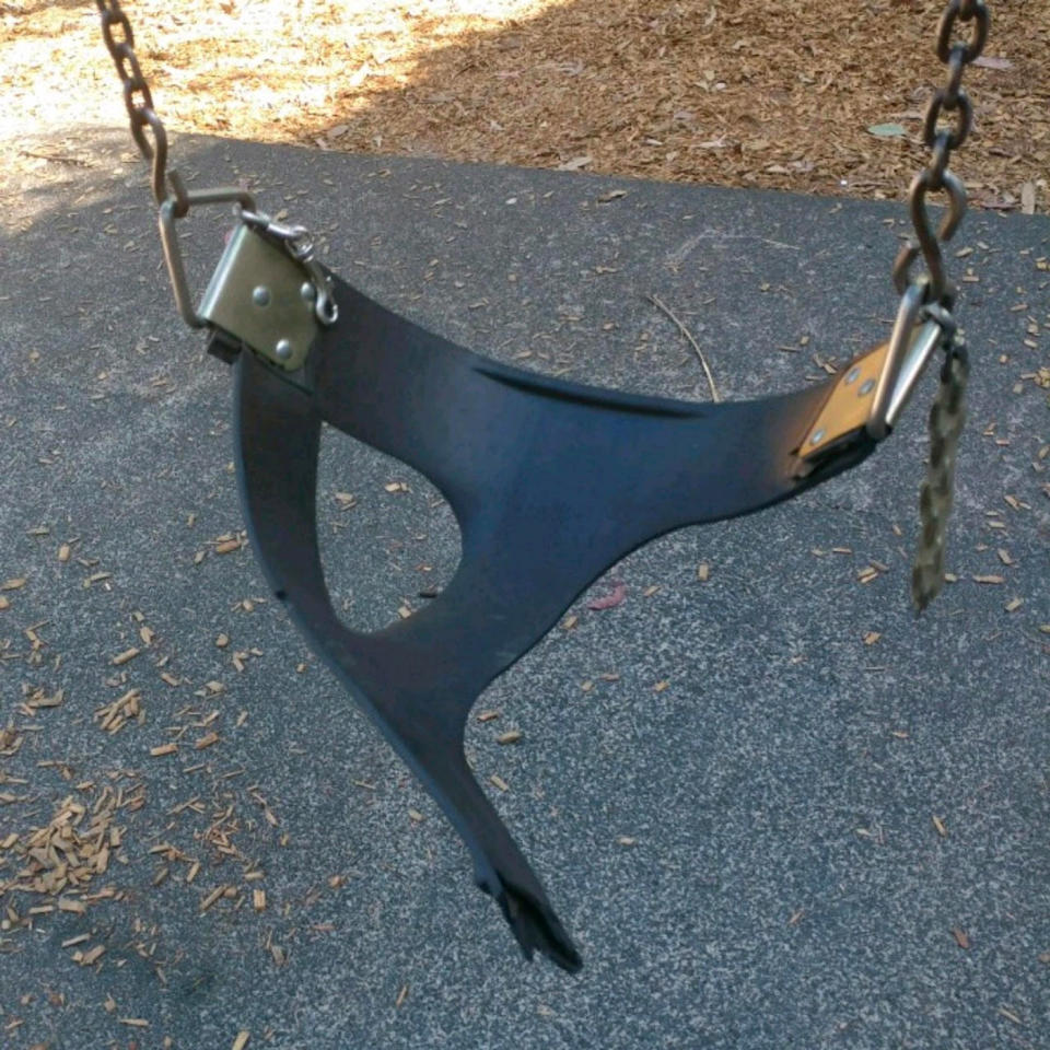 The broken swing that prompted an app used right across Australia. Source: Supplied/ Danny Gorog