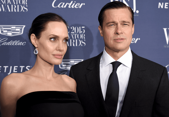 <p>Dimitrios Kambouris/Getty Images for WSJ. Magazine 2015 Innovator Awards</p> Angelina Jolie y Brad Pitt