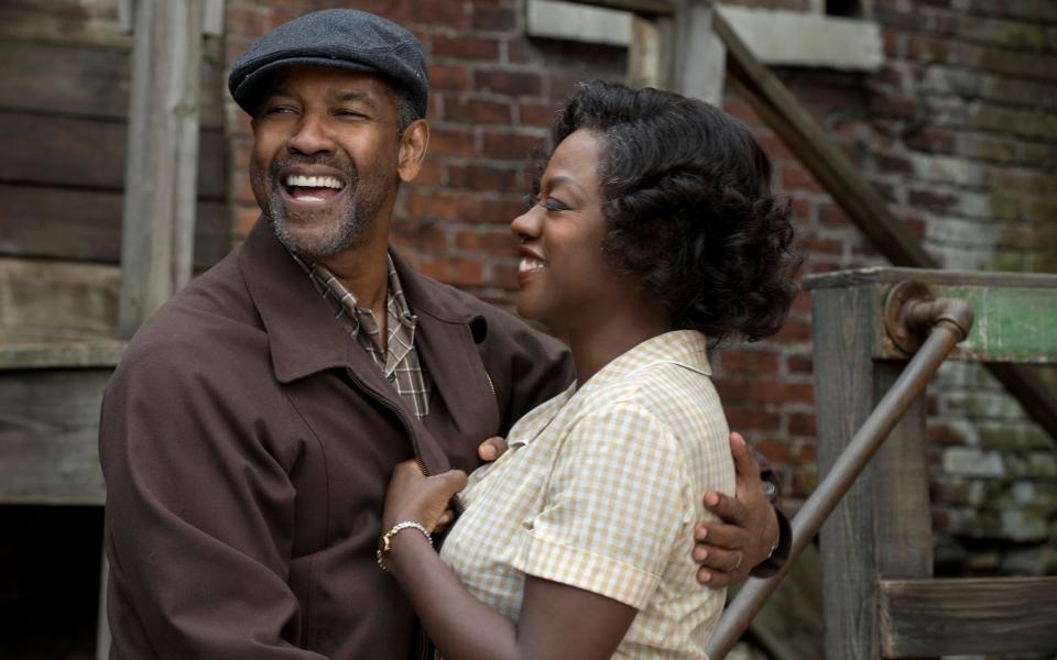 Viola Davis with Denzel Washington in Fences