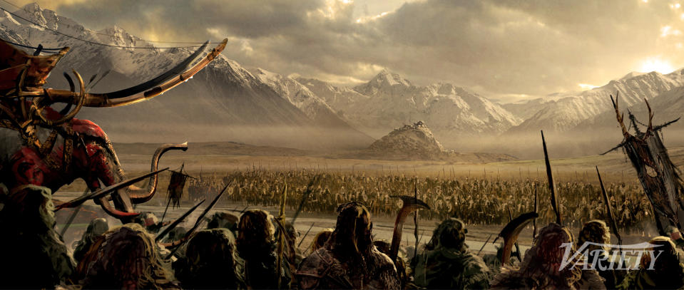 Arte conceptual de <em>The Lord of the Rings: The War of the Rohirrim</em>.