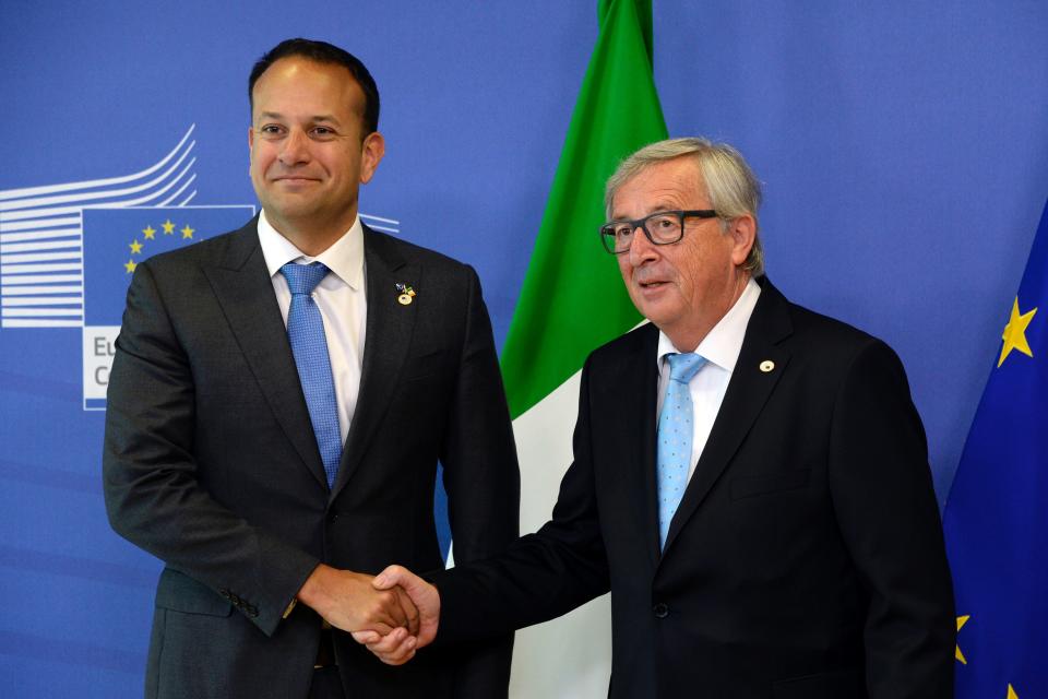 Irish PM Leo Varadkar and EC President Jean-Claude Juncker will hold a joint press conference (Getty)