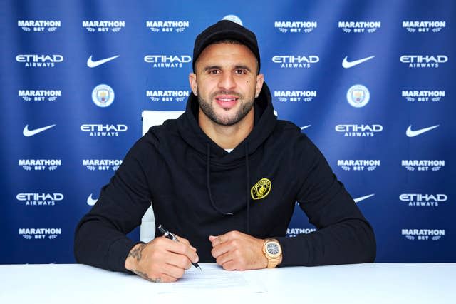 Kyle Walker joined City from Tottenham