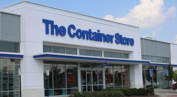 photo of the store front of a The Container Store (TCS) branded building