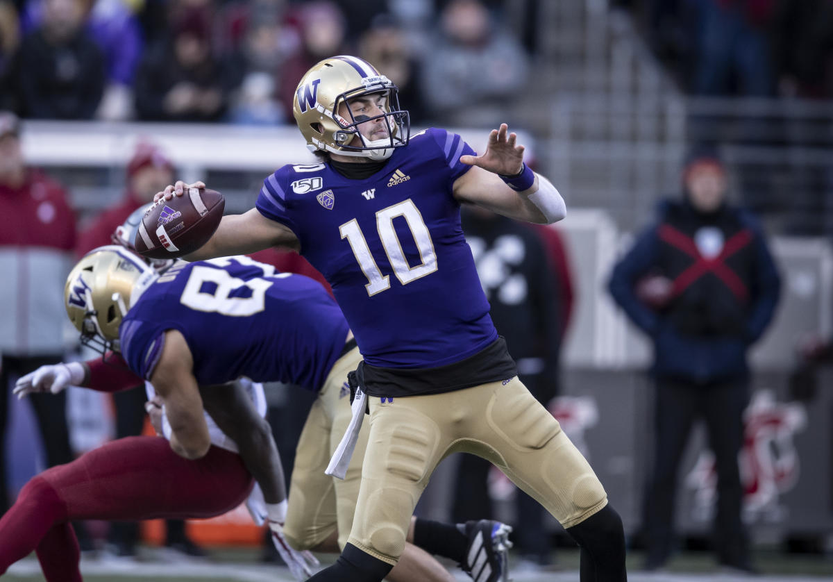 : 2020 Score NFL Draft #5 Jacob Eason Washington Huskies