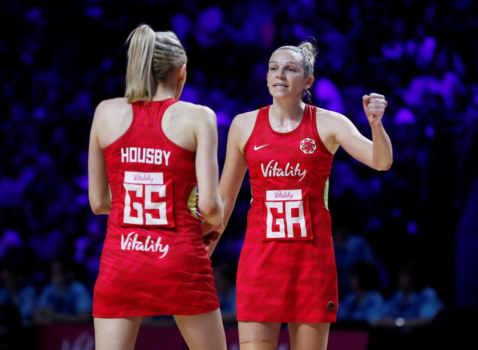 Helen Housby returned to action for the Roses against the All Stars