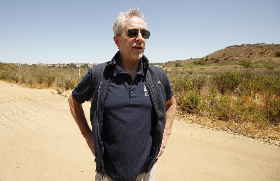 Scott Culbertson walks in the Ballona Wetlands