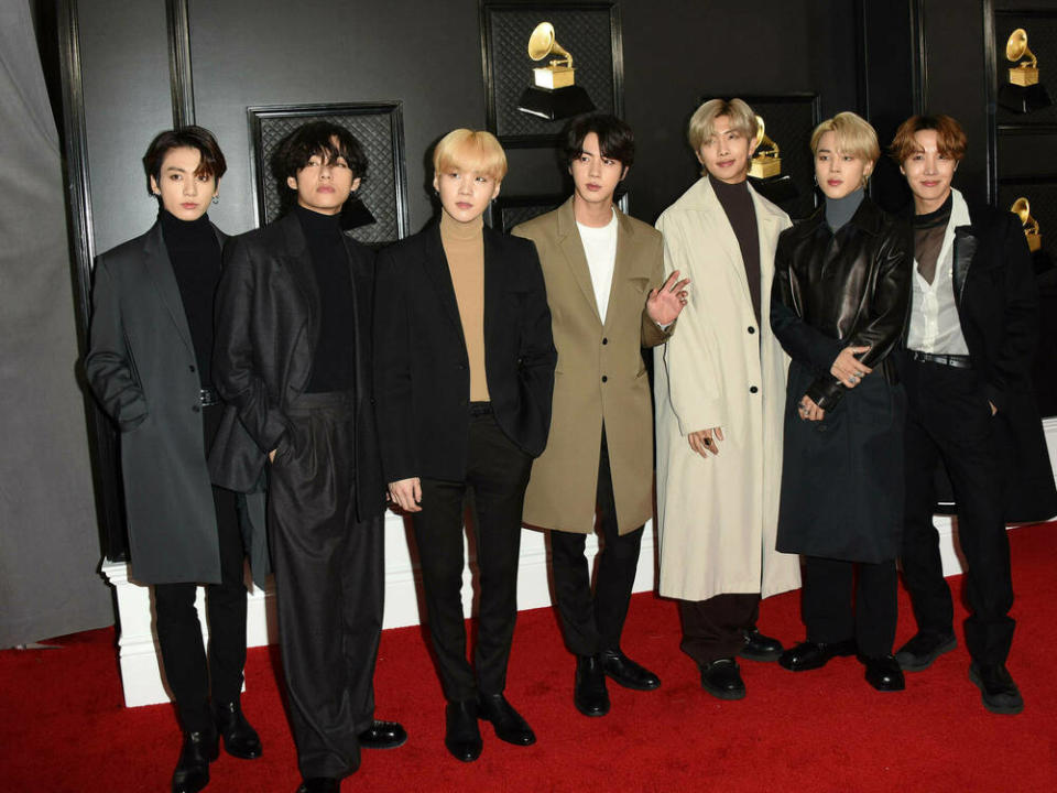 BTS bei den Grammy Awards 2020 (Bild: imago images/ZUMA Press)