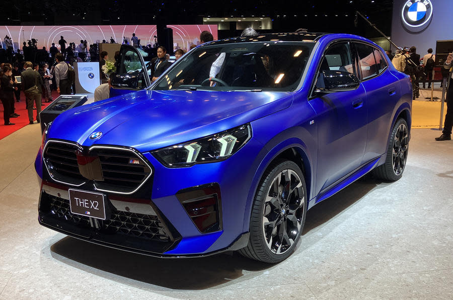 2024 BMW iX2 at the Tokyo motor show – front quarter