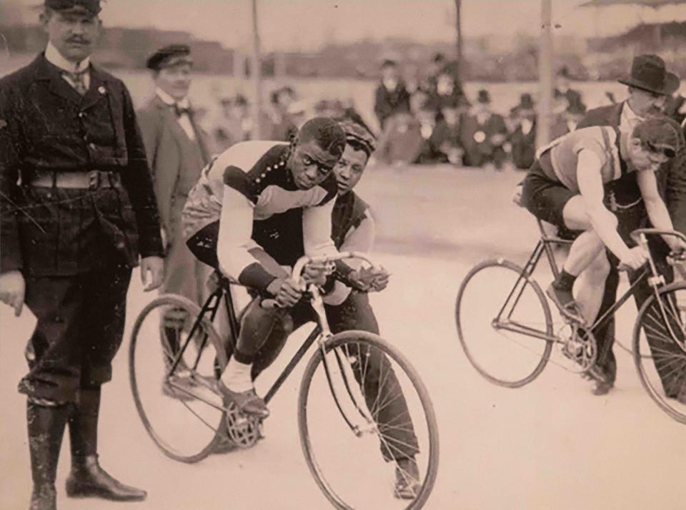 Major Taylor, a bicycle racer from Indianapolis, set numerous world records and championships.