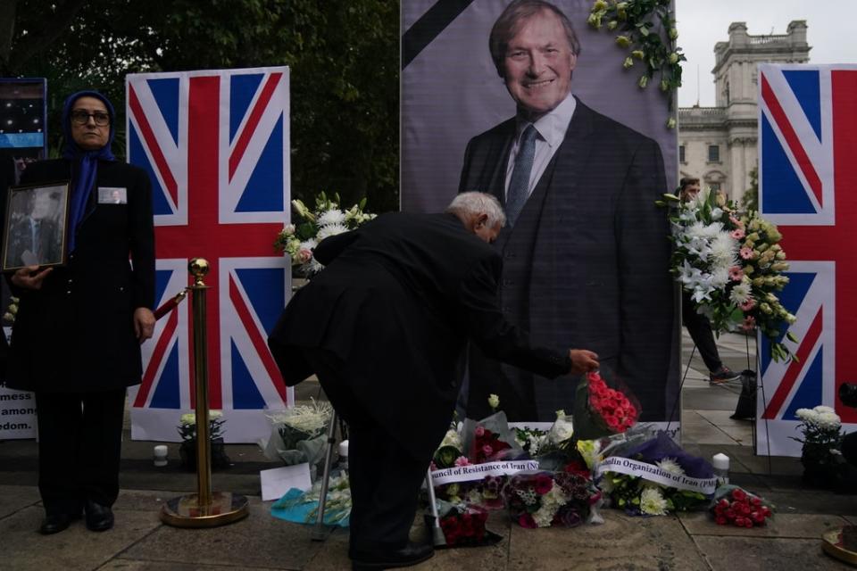 A vigil for Sir David Amess (PA) (PA Wire)