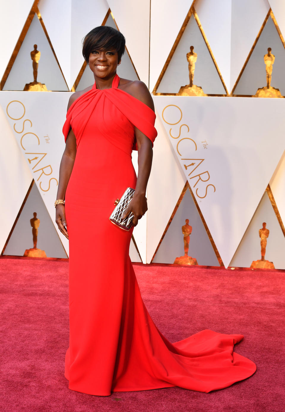 In an Armani Priv&eacute; gown at&nbsp;the 89th Annual Academy Awards at Hollywood &amp; Highland Center on Feb. 26, 2017, in&nbsp;Los Angeles.