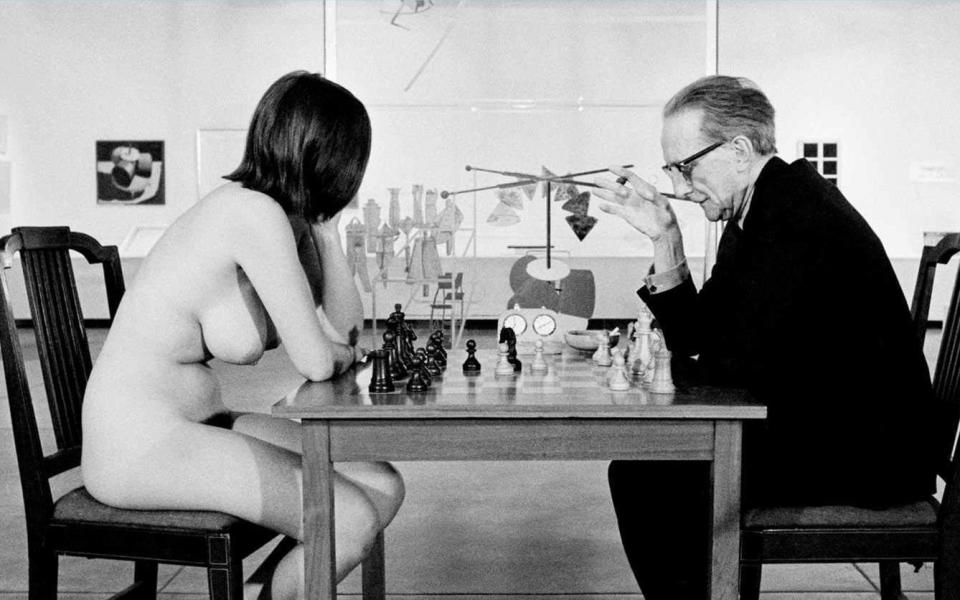 The cover of Hollywood's Eve (shown) features Eve Babitz's naked chess with Marcel Duchamp - Scribner