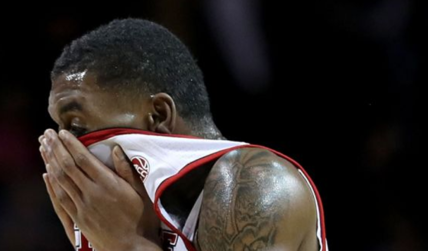 Markell Johnson’s call for a timeout when his team didn’t have one cost NC State dearly. (Photo by Abbie Parr/Getty Images)