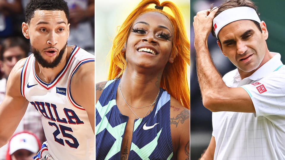 Ben Simmons, Sha'Carri Richardson and Roger Federer are three athletes who will not be competing in the Tokyo Olympics.