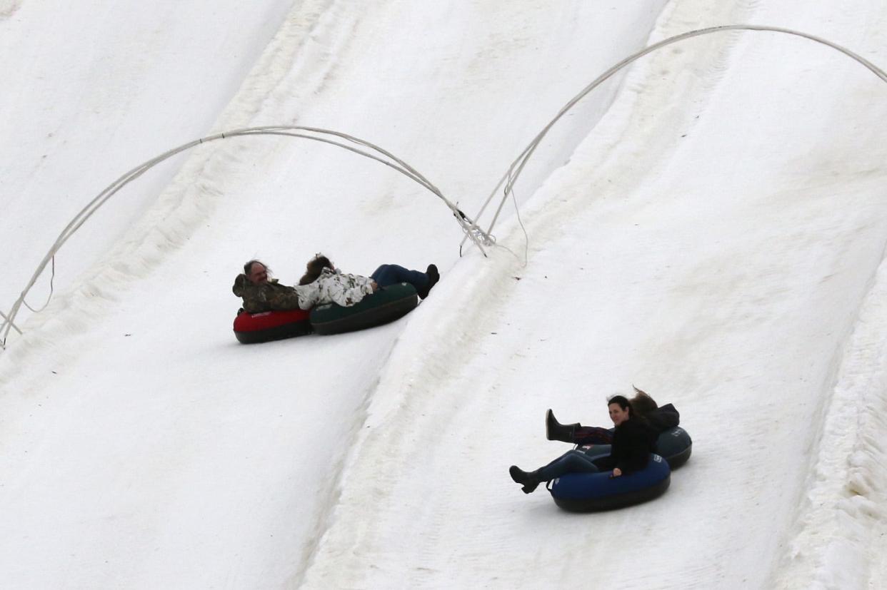 The projected opening for Vertical Descent Tubing Park at Snow Trails is not yet confirmed as additional snowmaking is still needed.