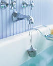 <div class="caption-credit"> Photo by: Martha Stewart Living</div><b>Turn Off the Faucet</b> <br> Running the bathroom tap for just two minutes while brushing your teeth wastes more than two gallons of water. If your family does that morning and night (and longer when shaving), wasted water adds up. Keep a reminder near the sink until you're all in the habit of turning the water off.