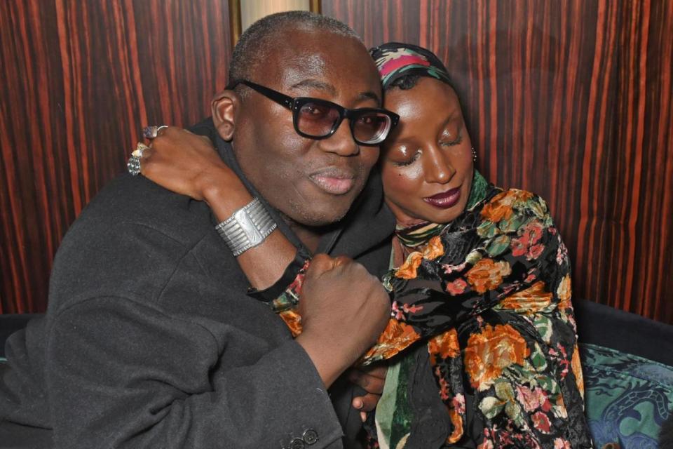 Bosom buddies: Edward Enninful and stylist Zoe Bedeaux (Photo by David M. Benett/Dave Benett/Getty Images for FENDI) (Dave Benett/Getty Images for FEN)