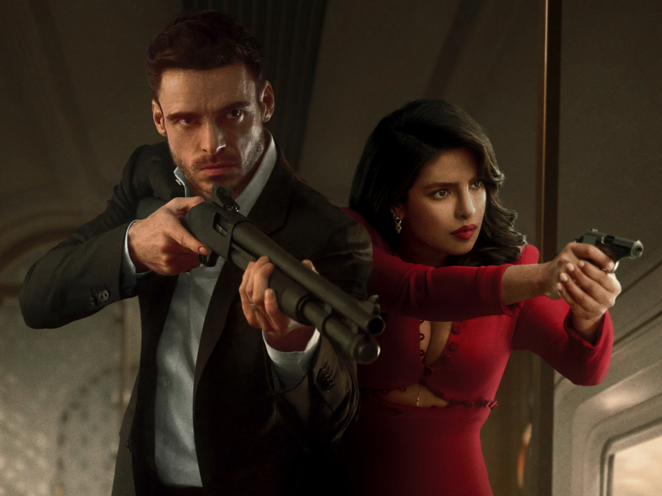 <p>Amazon Prime Video</p><p>Richard Madden is back on brooding<em> Bodyguard</em> form in this must-watch spy series. After the fall of independent spy agency Citadel, two elite operatives Mason Kane (Madden) and Nadia Sinh (Priyanka Chopra Jonas) must stop the Manticore from taking over the globe, despite their minds having been wiped.</p>