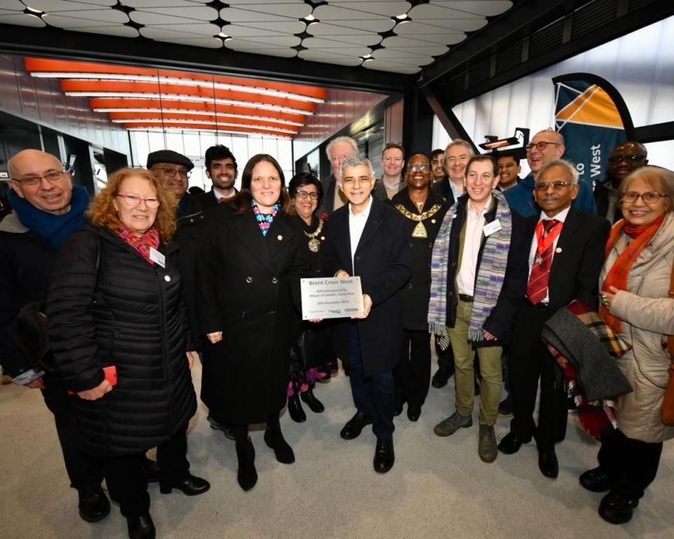 Sadiq Khan opens London’s first new mainline train station in 10 years