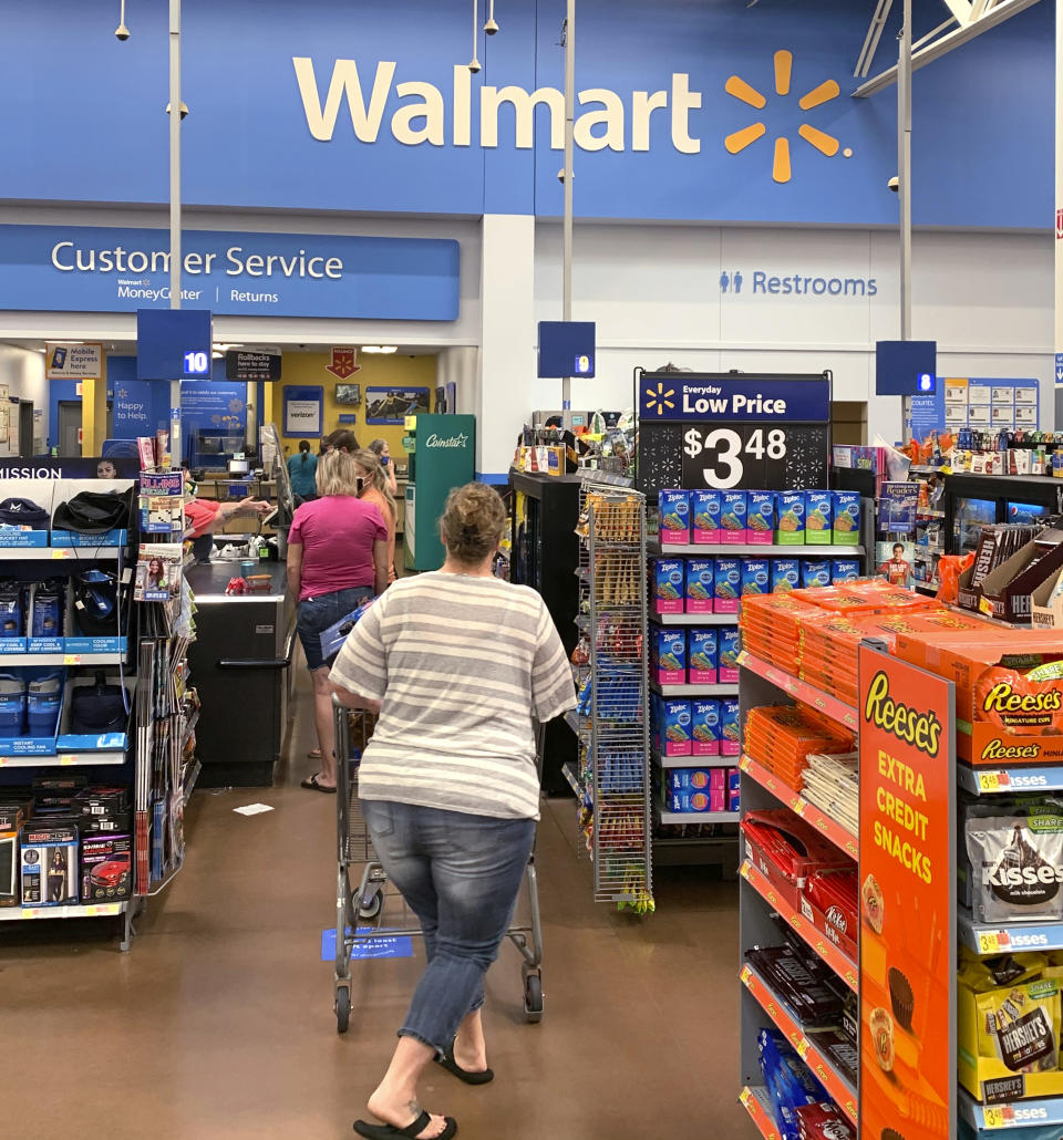 Photo by: BBB/STAR MAX/IPx 2020 8/31/20 A Walmart is seen in Cushing, Oklahoma.