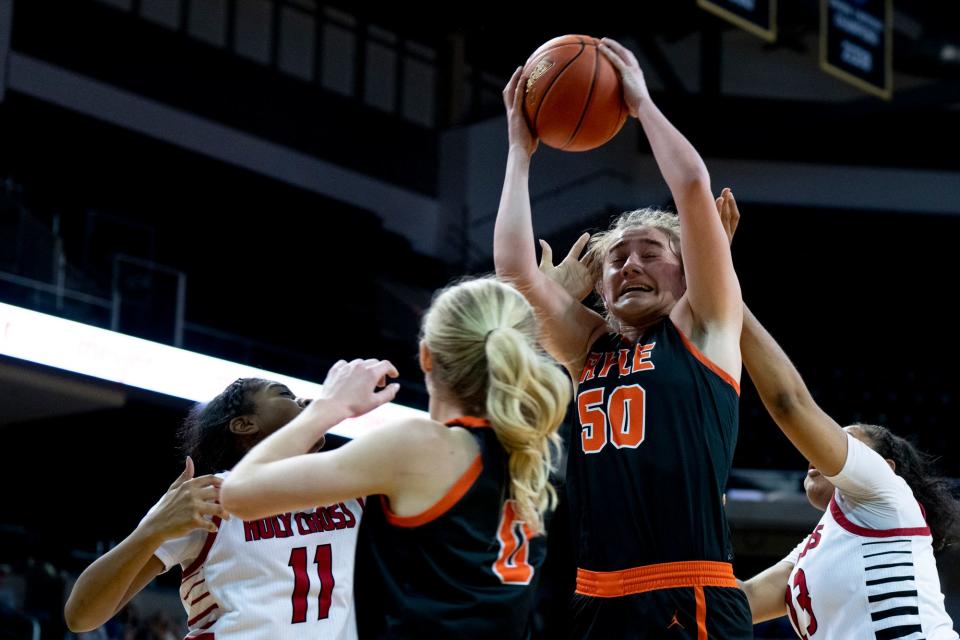 Ryle's Sarah Baker (50) is committed to play at Youngstown State University.